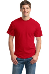 Red Gildan 8000 5.6 oz 50/50 Cotton/Poly T-Shirt