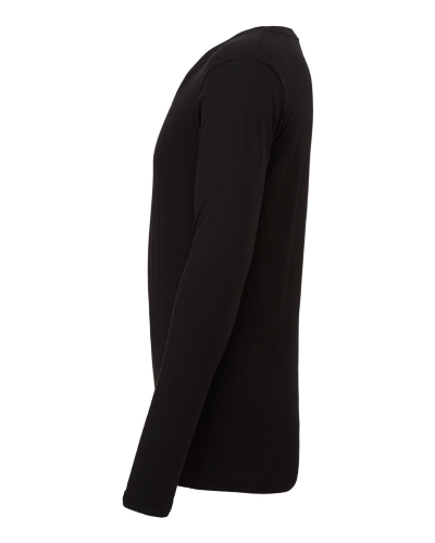 Right view of Unisex Long Sleeve V-Neck Tee