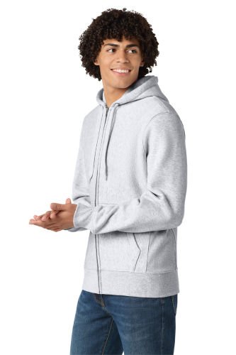 Right view of Sport-Tek Super Heavyweight Full-Zip Hooded Sweatshirt