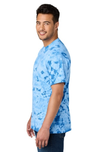 Left view of Port & Company ® Crystal Tie-Dye Tee PC145