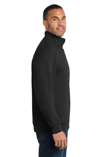 Right view of Port & CompanyÂ Fan Favorite Fleece 1/4-Zip Pullover Sweatshirt