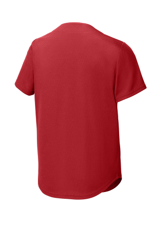 Back view of Sport-Tek PosiCharge Tough Mesh Full-Button Jersey