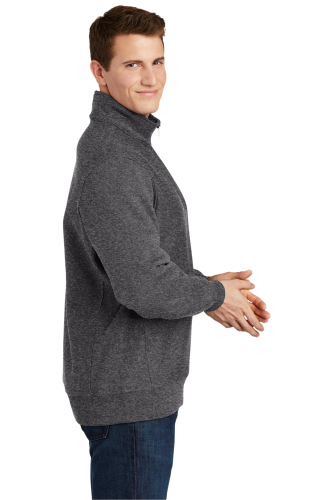 Right view of Sport-Tek Super Heavyweight 1/4-Zip Pullover Sweatshirt