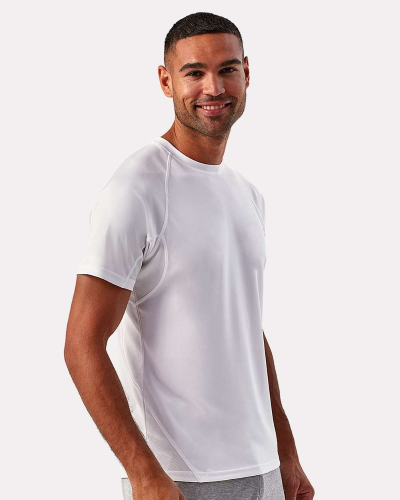 Left view of Unisex Panelled Tech T-Shirt