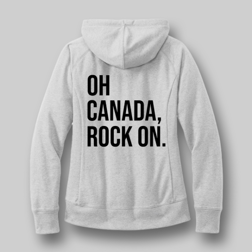 Back view of Women’s Re-Fleece Hoodie