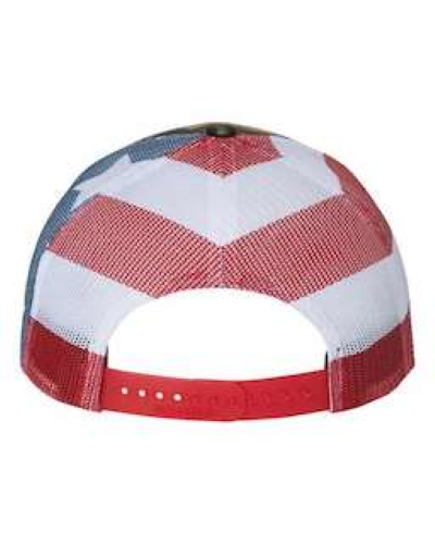 Back view of Printed Mesh-Back Trucker Cap