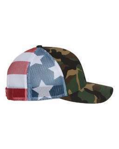 Right view of Printed Mesh-Back Trucker Cap