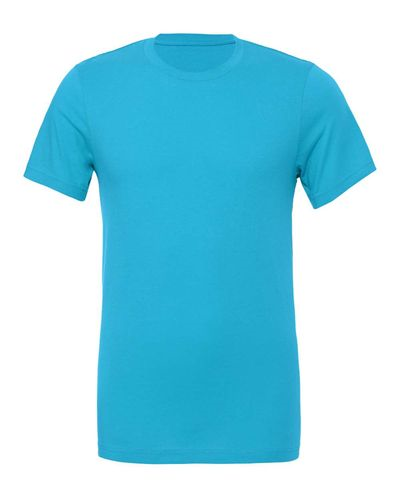 Unisex Greenwich Short Sleeve Crewneck T-Shirt in Aqua