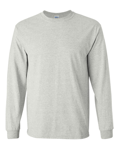 Ultra Cotton Long Sleeve T-Shirt in Ash