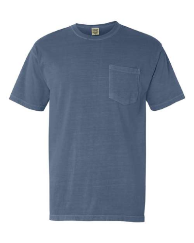 Pigment-Dyed Short Sleeve Shirt with a Pocket