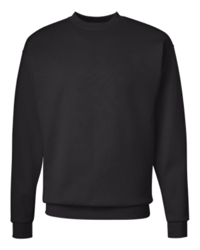 ComfortBlend EcoSmart Crewneck Sweatshirt in Black