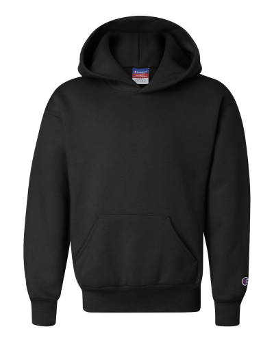 Youth Hooded Sweatshirt in Black