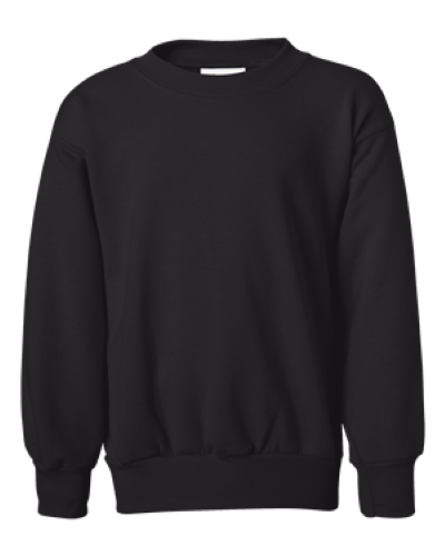 ComfortBlend EcoSmart Youth Sweatshirt in Black