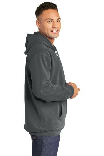Left view of COMFORT COLORS Ring Spun Hooded Sweatshirt