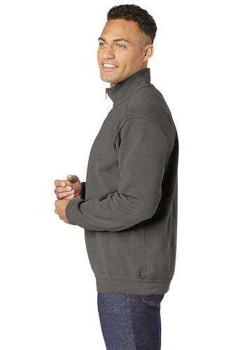 Right view of COMFORT COLORS Ring Spun 1/4-Zip Sweatshirt