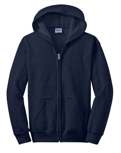 Gildan® Youth Heavy Blend™ Full-Zip Hooded Sweatshirt