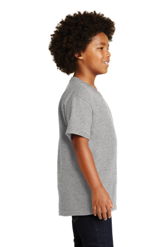Left view of Gildan Youth Ultra Cotton 100 Cotton T Shirt