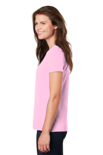 Left view of Gildan Ladies Ultra Cotton 100% Cotton T-Shirt