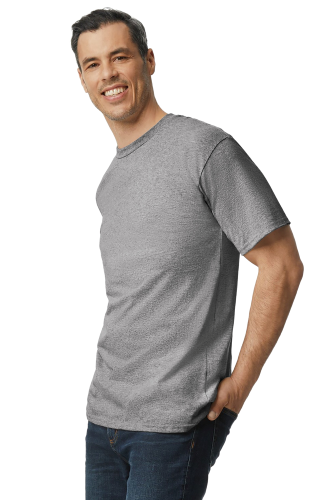 Left view of Gildan Tall 100% US Cotton T-Shirt 2000T