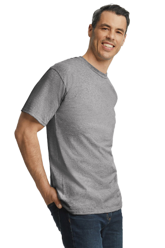 Right view of Gildan Tall 100% US Cotton T-Shirt 2000T
