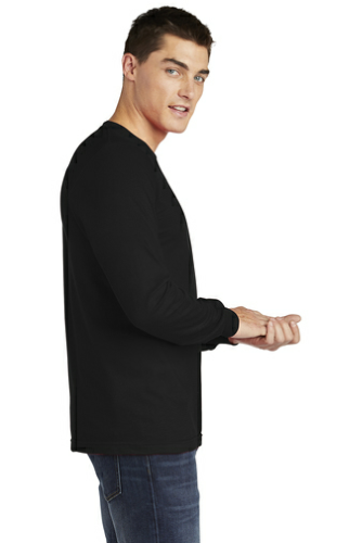 Right view of American Apparel Fine Jersey Long Sleeve T-Shirt