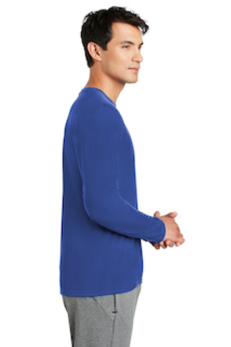 Left view of Gildan Performance Long Sleeve T-Shirt