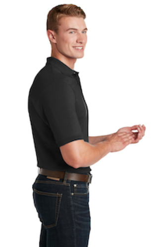 Right view of JERZEES SpotShield 5.6-Ounce Jersey Knit Sport Shirt