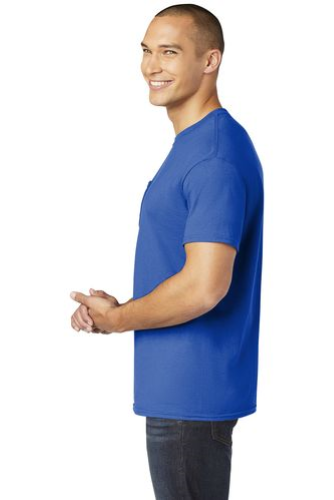 Right view of Gildan Heavy Cotton 100% Cotton Pocket T-Shirt