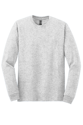 Gildan Heavy Cotton 100% Cotton Long Sleeve T-Shirt in Ash