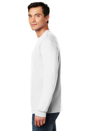 Right view of Gildan Heavy Cotton 100% Cotton Long Sleeve T-Shirt