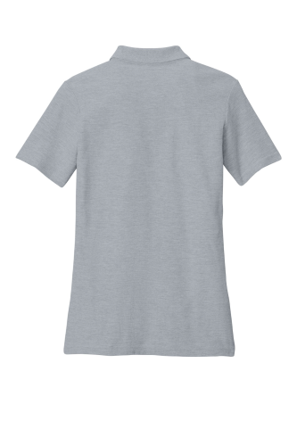 Back view of Gildan Softstyle Women’s Pique Polo 64800L