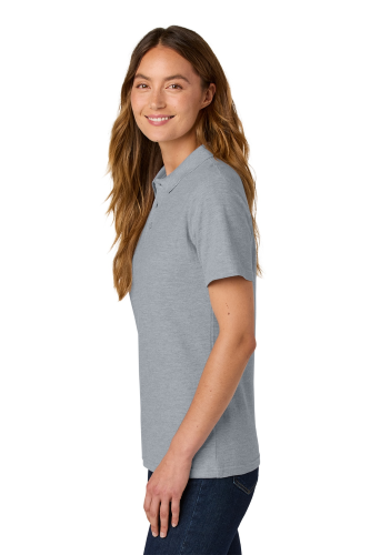 Left view of Gildan Softstyle Women’s Pique Polo 64800L