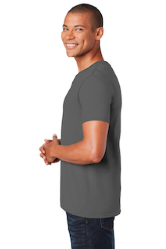 Left view of Gildan Softstyle V-Neck T-Shirt
