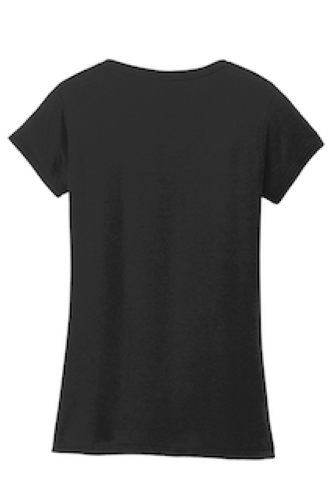 Back view of Gildan Softstyle Junior Fit V-Neck T-Shirt
