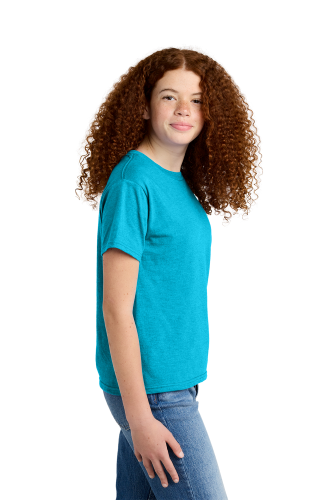 Left view of Gildan Youth Softstyle® CVC Tee