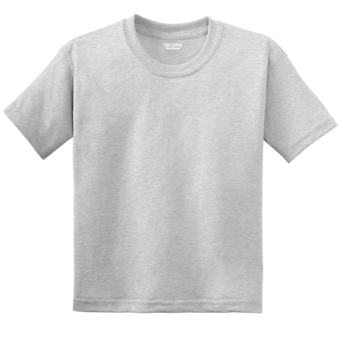 Gildan Youth DryBlend 50 Cotton 50 DryBlend Poly T Shirt in Ash