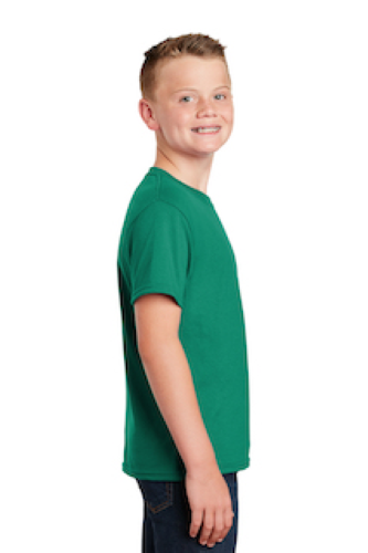 Right view of Gildan Youth DryBlend 50 Cotton 50 DryBlend Poly T Shirt
