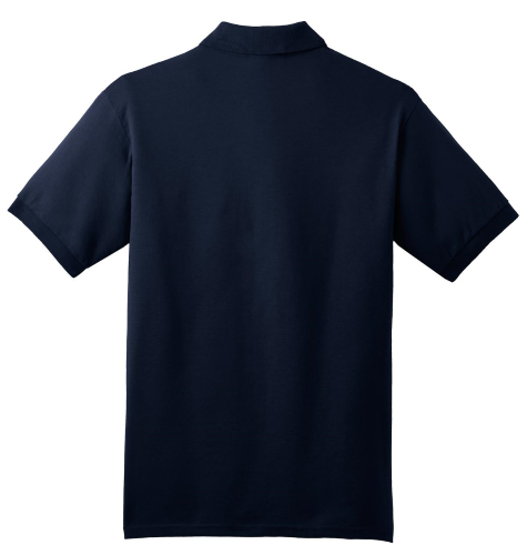 Back view of Gildan DryBlend 5.6-Ounce Jersey Knit Sport Shirt