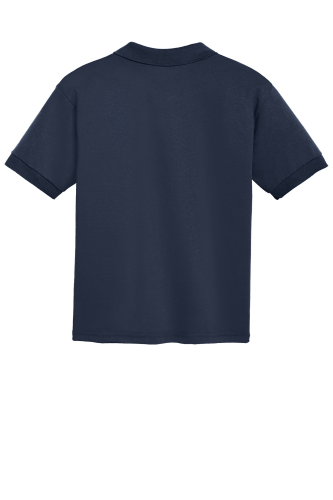 Back view of Gildan® Youth DryBlend® 6-Ounce Jersey Knit Sport Shirt