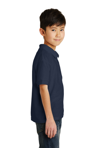 Left view of Gildan® Youth DryBlend® 6-Ounce Jersey Knit Sport Shirt