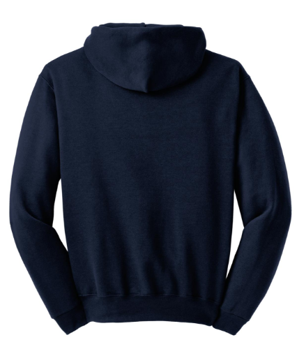 Back view of JERZEES Pullover Hooded Sweatshirt