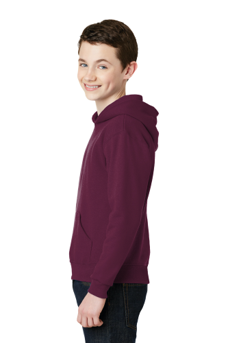 Right view of JERZEES Youth NuBlend Pullover Hooded Sweatshirt