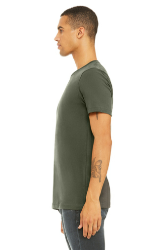 Left view of BELLA+CANVAS Unisex Jersey Short Sleeve Tee