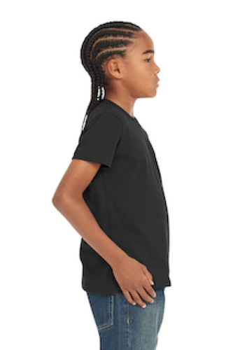 Right view of BELLA+CANVAS Youth Jersey Short Sleeve Tee