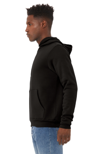 Left view of BELLA+CANVAS Unisex Sponge Fleece Pullover Hoodie