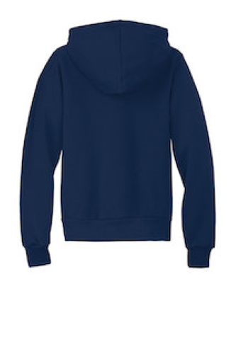Back view of Youth Sponge Fleece Pullover Hoodie