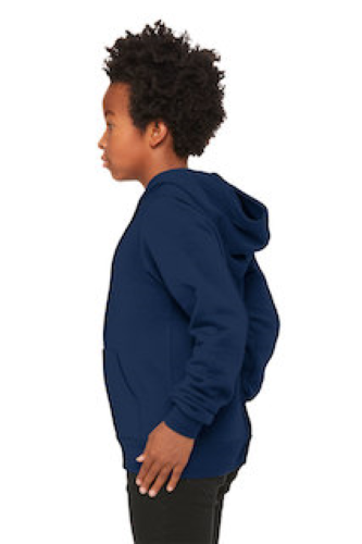 Left view of Youth Sponge Fleece Pullover Hoodie