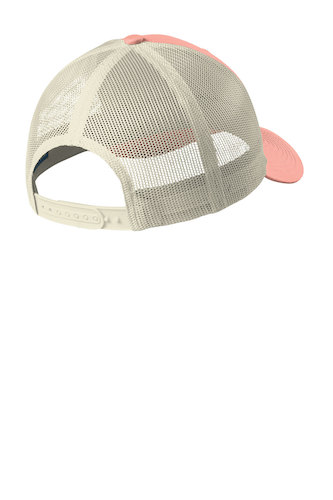 Back view of Port Authority Low-Profile Snapback Trucker Cap