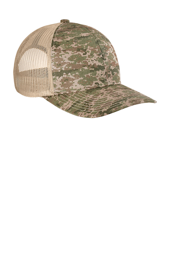 Right view of Port Authority Digi Camo Snapback Trucker Cap C114