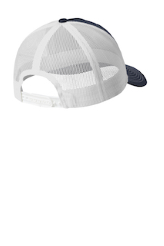 Back view of Port Authority Snapback Five-Panel Trucker Cap C115